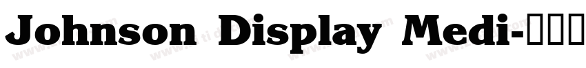 Johnson Display Medi字体转换